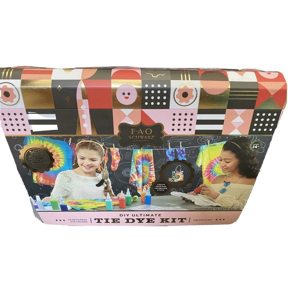 FAO Schwarz DIY Tie Dye Kit new 148 Piece